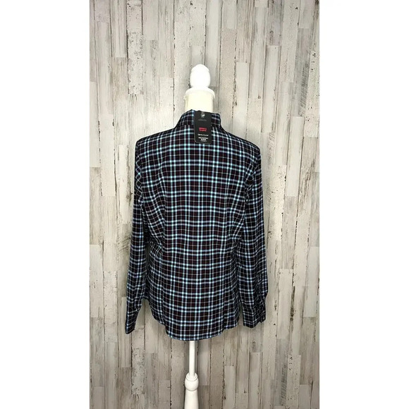 NWT Levi's Women's Plaid Collared Blouse Size Medium Long Sleeve Casual‎ - Picture 5 of 7